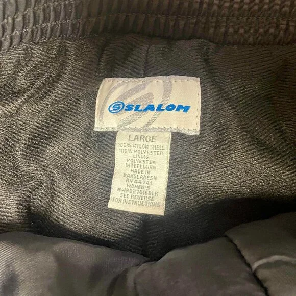 NWOT Black Size Large Slalom Ski/Board/Powder Pants - Picture 3 of 6